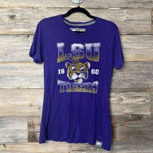 Vintage Nike LSU Tiger Short Sleeve Soft Spun T Shirt Medium Purple 💗
